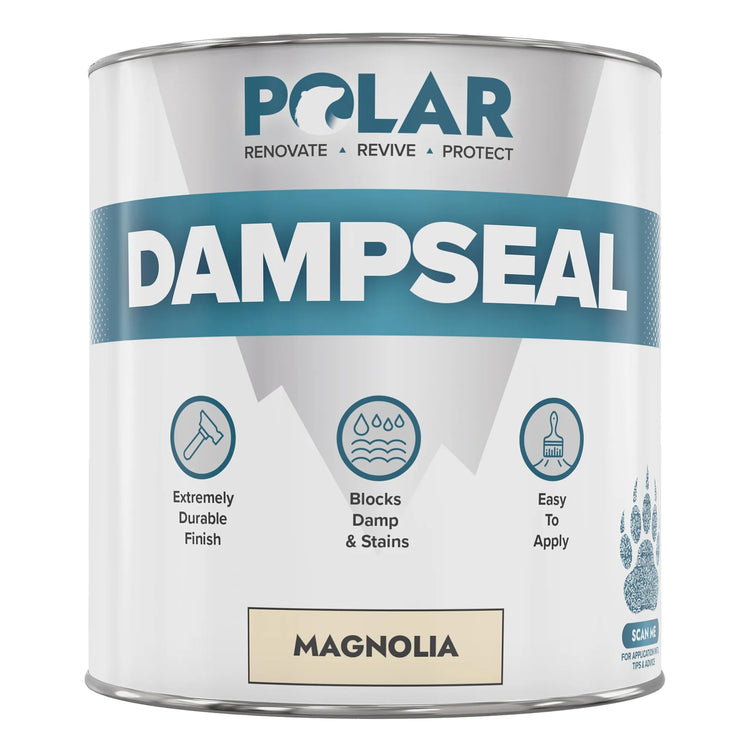 Polar DampSeal Magnolia Satin 1 Litre tin