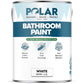Polar Bathroom Paint White Satin 2.5 Litre tin