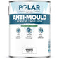 Polar Anti-Mould Acrylic Emulsion White Matt 5 Litre tin, heavy duty formula