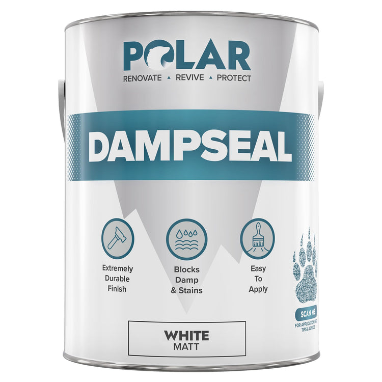 Polar DampSeal White Matt 2.5 Litre tin