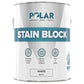 Polar Stain Block Paint Matt White 2.5 Litre tin