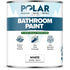 Polar Bathroom Paint White Satin 100ml tester tin
