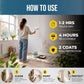 How to use Polar Anti-Mould Acrylic Emulsion: touch dry in 1-2 hours, re-coatable after 4 hours, 2 coats for full protection
