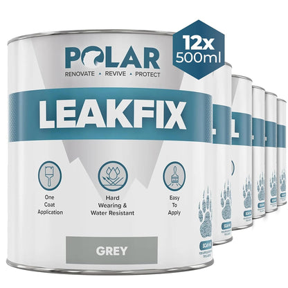 Polar LeakFix Paint Grey 12 x 500 ml multipack