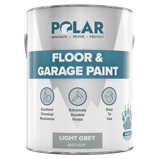 Polar Anti-Slip Light Grey Heavy Duty Floor & Garage Paint