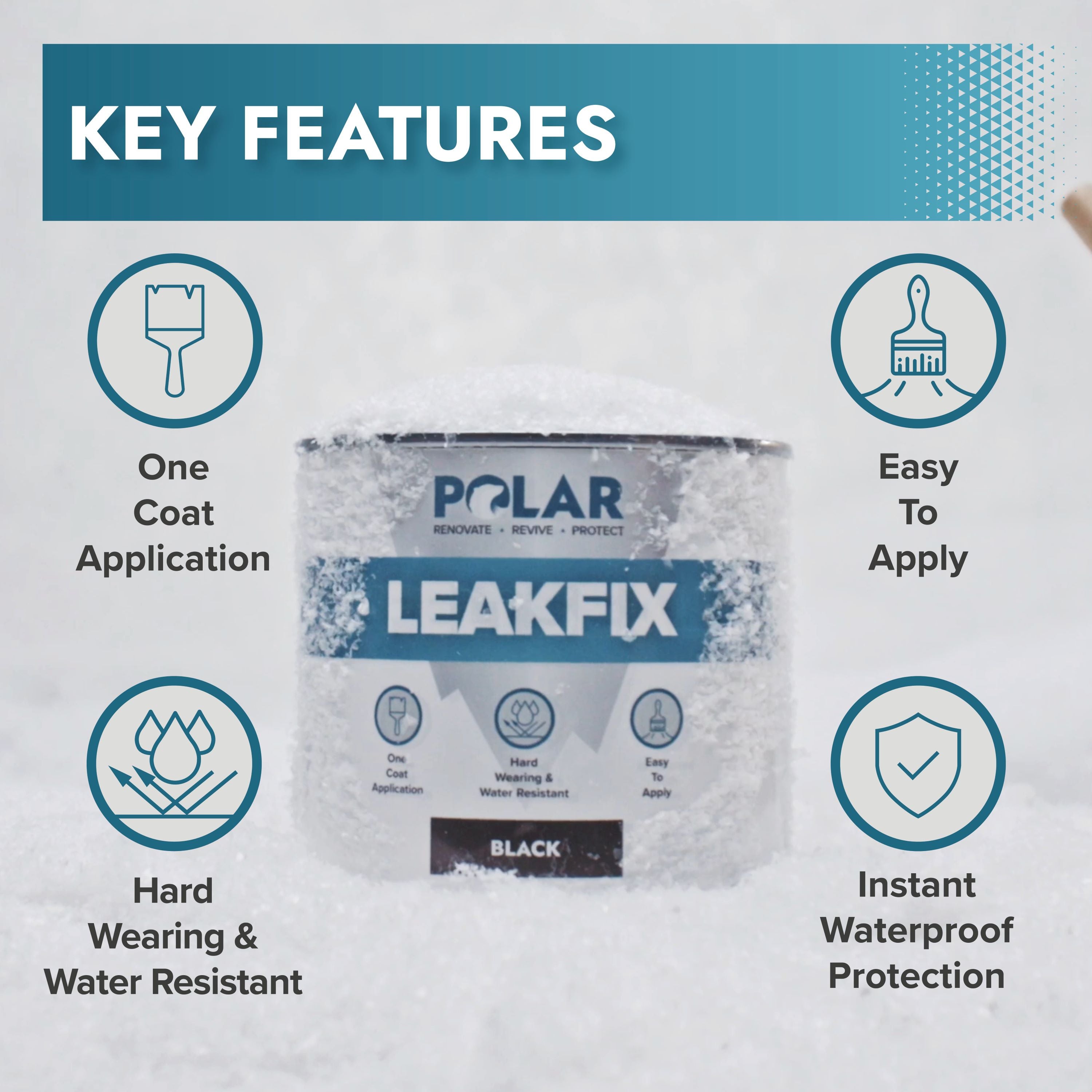 Polar Multi-Purpose LeakFix Paint | Instantly Waterproofs – Polar Coatings