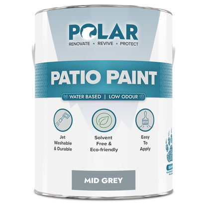 Polar Patio Paint | Durable Outdoor Floor Paint for Concrete & Paving