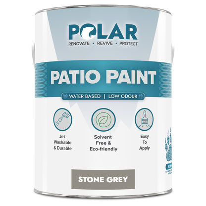Polar Patio Paint | Durable Outdoor Floor Paint for Concrete & Paving