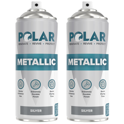 Polar Metallic Spray Paint | Gold & Silver Decorative Spray Paint