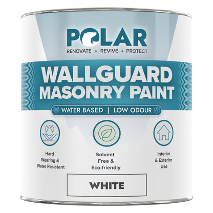 Polar WallGuard Exterior Paint | Heavy-Duty Masonry Paint for Exterior Walls